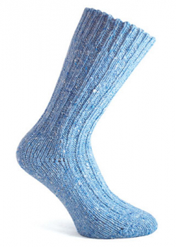 Donegal Socken hellblau gespinkelt -304-
